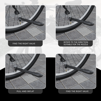 Portable Mini Portable Vélo Pompe À Main En Aluminium Vélo Main Pompe À Air Portable Vélo Pneu Pum