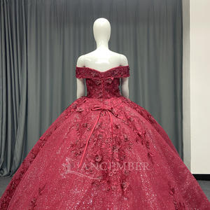 ชุดราตรีงาน Quinceanera รุ่น Lsany171 สีชมพูอ่อน <span class=keywords><strong>แบบ</strong></span>คอร์เซ็ท ทรงบอลกาวน์  สำหรับงานฉลองอายุ <span class=keywords><strong>15</strong></span> ปี (Sweet 16, <span class=keywords><strong>15</strong></span>)  <span class=keywords><strong>แบบ</strong></span>สั่งตัดได้  ชุดเดรส Quinceanera Jancember - Product Image 6