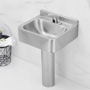 Évier sur pied moderne en acier inoxydable 304, lavabo extérieur autoportant pour jardin, lavabo intégré pour balcon, pour maison et hôtel, 50 cm - Product Image 3