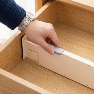 Adjustable <b>Plastic</b> <b>Drawer</b> Organizers for Dresser Fridge Expandable Separators for Clothes Kitchen Jewelry <b>Storage</b>-Injection - Product Image 1