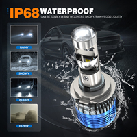 Ampoule de phare LED HYNBYZJ H4 H11, éclairage extérieur automobile, feux de voiture 280W 36000LM 6500K, lentille de projecteur, faisceau haut et bas HYNBXYZJ