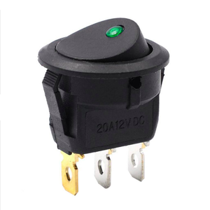 Interrupteur à Bascule Rond 12V 20A avec Lampe LED 3 Broches KCD1 Marche/Arrêt pour Automobile - Product Image 3