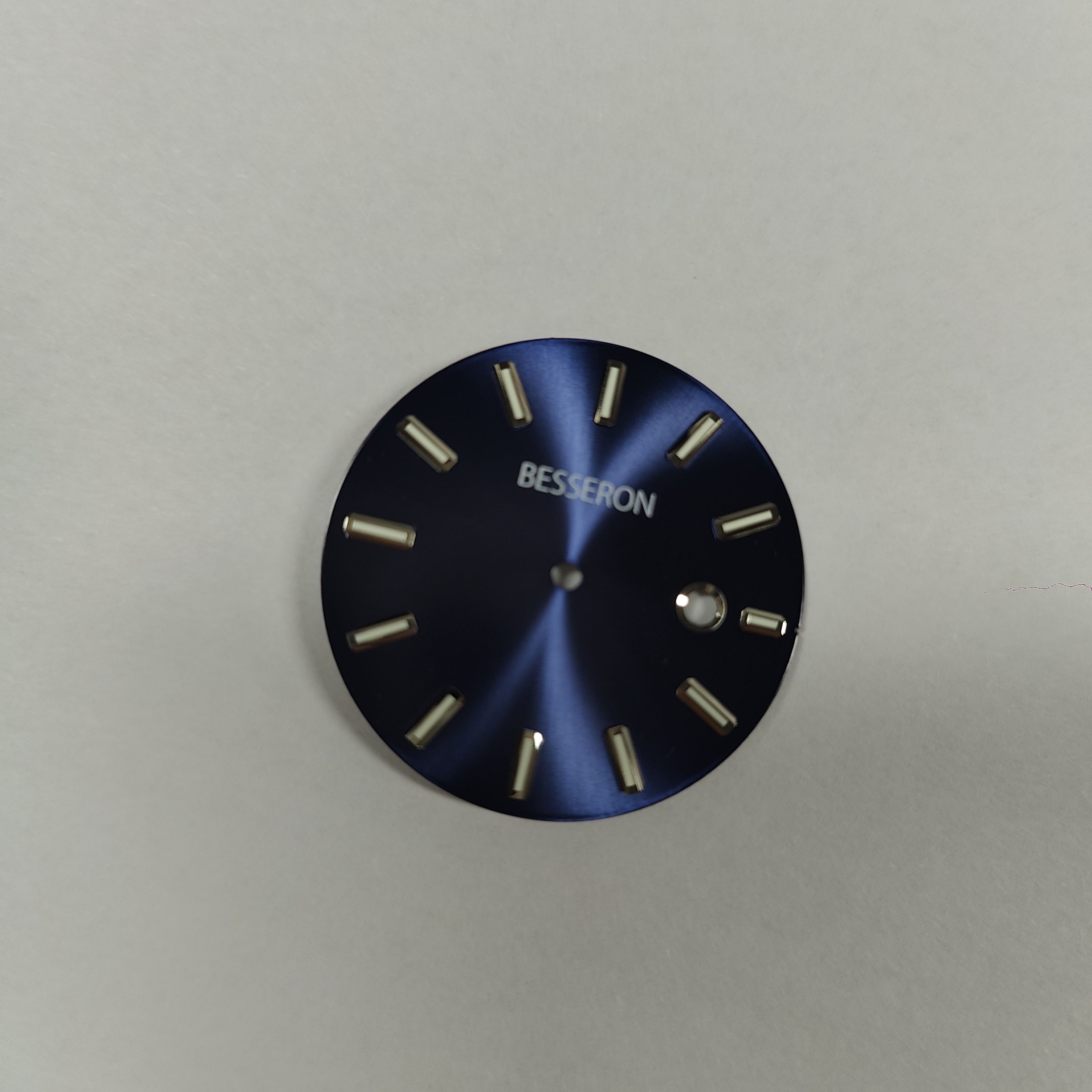 Blue dial watch parts