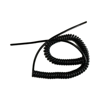 Câble spiralé enroulé pour outils électriques, conducteur en cuivre étamé personnalisé, gaine en PVC/PU, pour distributeurs automatiques de boissons