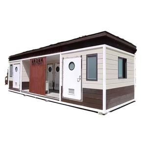 Conteneur de toilettes portables, cabine individuelle, design moderne, installation facile pour les lieux publics, fabriqué au Sichuan, Chine - Product Image 1