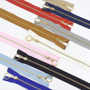 Deepeel ZA045 3 #   20cm 25cm Naai-accessoires voor kleding, DIY-tassen, jassen, materiaal: gouden tand, metalen rits met gesloten uiteinde - Product Image 2