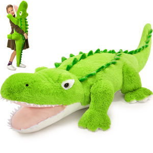 Cojín de Peluche de Cocodrilo Verde Premium Grande de 130 cm, Cojín de Suelo Extra Suave y Esponjoso <span class=keywords><strong>para</strong></span> Sala de Estar, Dormitorio, Oficina, Decoración de Habitaciones - Product Image 1