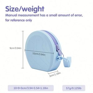 Custom Logo Fashion Silicone Coin Purse Mini Waterproof Portable Zipper <b>Wrist</b> <b>Strap</b> for Daily Use - Product Image 4