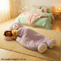 Sac de couchage en peluche style jouet, sac de couchage enveloppant douillet en peluche, sac de couchage géant en forme d'ours en peluche