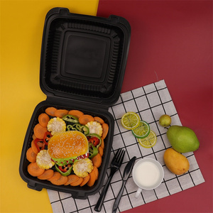 卸売使い捨てプラスチック食品バーガーランチボックスクラムシェルスタイルテイクアウト食品弁当収納容器 - Product Image 2