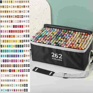 Juego de Marcadores de Dibujo Borrables No Tóxicos de 80 Colores, Marcadores de Arte con Doble Punta a Base de Alcohol, en Caja, para Artistas, Adultos y Niños - Product Image 2