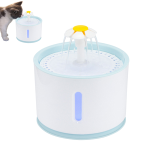 2.4L猫喷泉可更换过滤自动猫喷泉分配器活性炭宠物喷泉 - Product Image 1