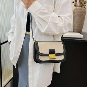 Nouveau sac bandoulière tendance Sac à bandoulière carré pour femme Sac en toile portable - Product Image 3