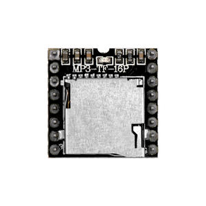 Module de lecteur <span class=keywords><strong>MP3</strong></span> Mini DFPlayer <span class=keywords><strong>MP3</strong></span>-TF-16P avec carte TF FAT16/32 prenant <span class=keywords><strong>en</strong></span> charge <span class=keywords><strong>MP3</strong></span>/<span class=keywords><strong>WAV</strong></span>/WMA et haut-parleur à sortie simplifiée - Product Image 1