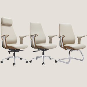 Chaise de bureau ergonomique moderne de luxe en cuir, fauteuil inclinable avec appui-tête, chaise de direction pivotante en cuir véritable, <span class=keywords><strong>hauteur</strong></span> réglable, garantie 5 ans - Product Image 6