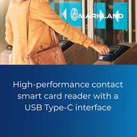 Lector de tarjetas inteligentes de alto rendimiento MCR 3508C con interfaz USB C