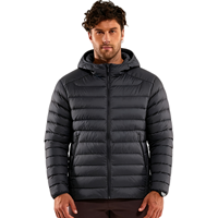 Manteaux épais à capuche pour hommes de grande taille, coupe-vent de haute qualité à logo personnalisé, manteau d'hiver, vestes bouffantes pour hommes