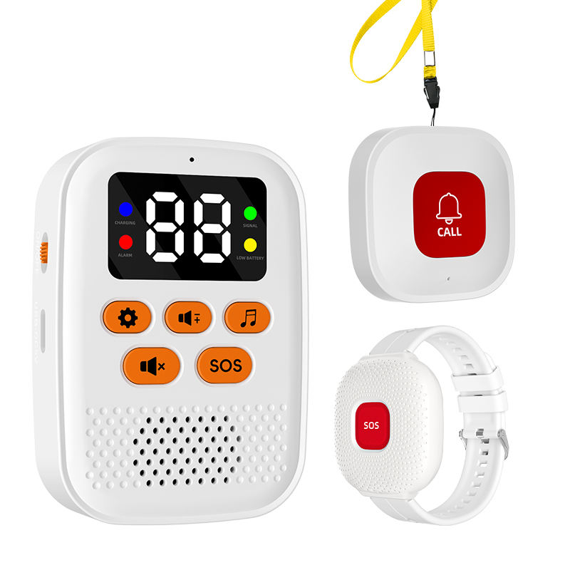 Hôte du système d'appel CF406 blanc + bouton SOS + montre