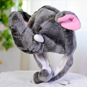 Bonnet décoratif <span class=keywords><strong>en</strong></span> fausse fourrure de dessin animé pour parents et enfants, couvre-chef <span class=keywords><strong>en</strong></span> peluche, chapeau anti-froid <span class=keywords><strong>en</strong></span> forme d'animal - Product Image 6