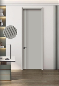 Wasserdichte Massivholz-Innentür mit Manueller Bedienung, Fertig Oberflächenbehandelt, Minimalistisches <span class=keywords><strong>Design</strong></span>, Feuerfest, Gut Abdichtet, für Schule, Schlafzimmer und Wohnbereich - Product Image 3