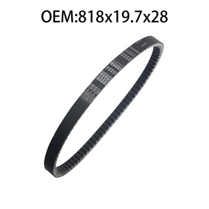 Cinghia di Trasmissione per Moto 818x19.7x28, per Scooter, Ciclomotore, ATV, CVT, Compatibile con QP125 ORBIT CROX <span class=keywords><strong>125</strong></span> 150 <span class=keywords><strong>Sym</strong></span> JET4 <span class=keywords><strong>FIDDLE</strong></span> 2/3 SF3 818 19.7 28 - Product Image 1