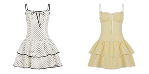 Vestido a cuadros con capas estilo Lolita dulce, corte regular, cintura natural, vestido de pastel con capas, estampado digital <span class=keywords><strong>para</strong></span> niñas, línea A, transpirable - Product Image 6