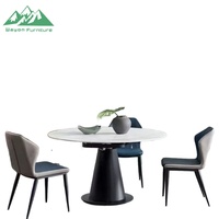 Ensemble de meubles de cuisine de style nordique Wayon, table à manger transformable réglable pour appartement, hôtel
