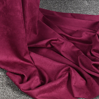 Tissu tricoté en daim épais à haute élasticité conception de vêtement lisse extensible au mètre