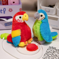 Zoo Collection debout épaule aimant adsorption peluche perroquet poupées fête jouet promotionnel