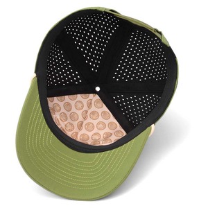 Casquette de golf en cuir imperméable personnalisée, casquette perforée performante, casquette snapback de baseball en polyester, casquette Gorras pour hommes - Product Image 5