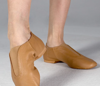 Zapatos de Baile de Jazz para Mujer, de Piel de Cerdo, con Elástico, Suela Partida, para Práctica de Danza Moderna, para Adultos