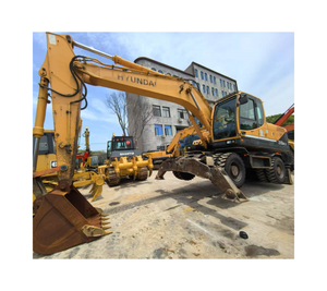 Excavadoras hidráulicas de 21 toneladas de segunda mano, máquina de ruedas Hyundai 210w-9 usadas en buen estado, Hyundai 210w-9 a la venta - Product Image 1