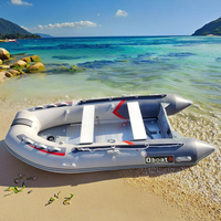 Approvisionnement direct d'usine océan 10ft Stable PVC gonflable bateau de pêche Portable pliable flottant skiff pour plongeur