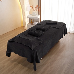 <span class=keywords><strong>Set</strong></span> di <span class=keywords><strong>asciugamani</strong></span> da salone per bagno in palestra per rasatura Spa 7 pezzi assorbenti <span class=keywords><strong>neri</strong></span> - Product Image 2