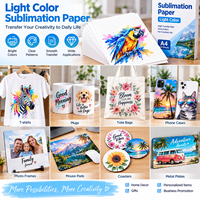 Papier de transfert thermique écologique à surface brillante pour impression numérique par sublimation, 100 feuilles A4 compatibles