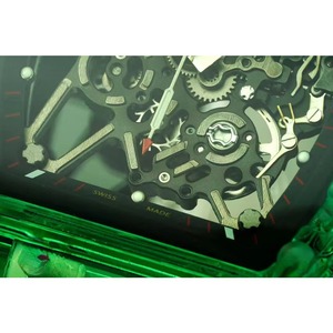 Reloj de edición limitada para hombre, de 26 años de antigüedad, de alta gama, con esfera transparente de cristal, movimiento mecánico automático, resistente al agua. - Product Image 5