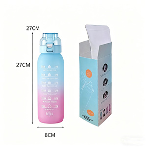 Bouteilles d'<span class=keywords><strong>eau</strong></span> aromatisées colorées de 1000 ml avec logo personnalisé, écologiques, avec anneau aromatisant aux fruits – Offre Spéciale - Product Image 6
