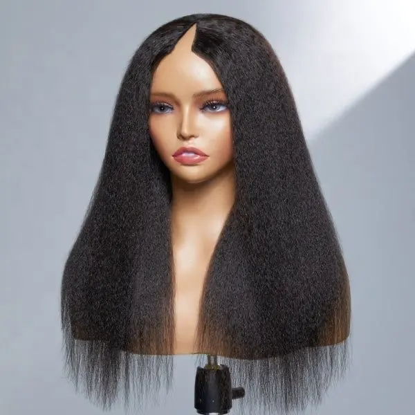 U parte parte parrucche capelli umani crespi lisci senza pizzo parrucche Drop Shipping brasiliano capelli vergini fatto a macchina parrucca da donna