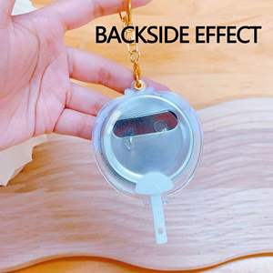 พัดพลาสติกใส PVC แบบพกพาขายส่ง พร้อมภาพดาราเกาหลีแบบกำหนดเอง ปลอกคลุมพัดสำหรับคอนเสิร์ต K-pop ของตกแต่งงานอีเว้นท์ งานฝีมือพลาสติก - Product Image 4