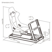 LRS08-BS01 aluminium jeu course Sim simulateur Cockpit plate-forme de conduite pour PS4 PS5 Xbox PC G25 G27 G29 G920 voiture GTR Simracing siège