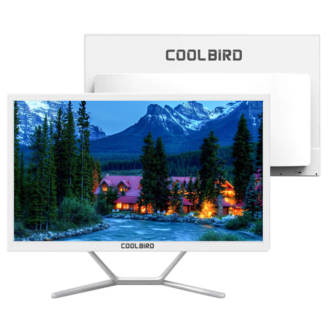 Cool Bird 27-Inch Windows 11 All-in-One PC Fanless Silent Operation AIO for Library Office New Intel Processor USB EU/UK Options