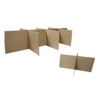 Séparateur en carton ondulé personnalisé pour table, vente en gros