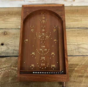 Jeu de flipper en bois de table traditionnel, style vintage, jeu de flipper en bois de table pour tous les âges - Product Image 1