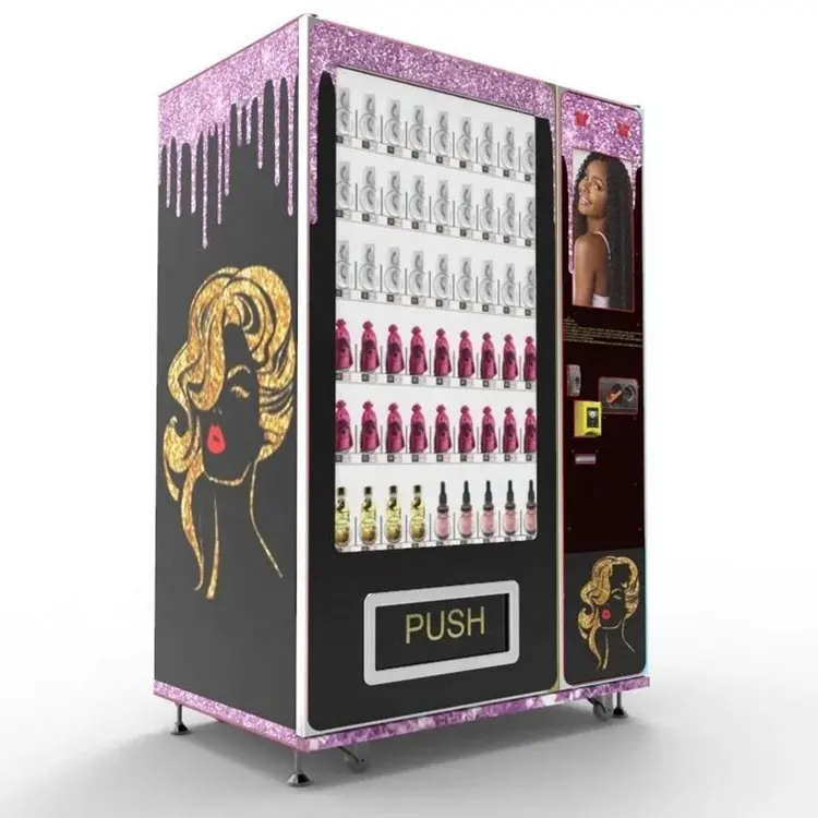 Populaire beauty retail artikelen cosmetica combo automaat muur aangepaste kleine lash automatische haar wimper verkoopautomaten