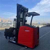 Chariot élévateur électrique VNA 1,5 tonne à passage très étroit, transpalette tri-directionnel avec certification CE pour entrepôt, directement de l'usine