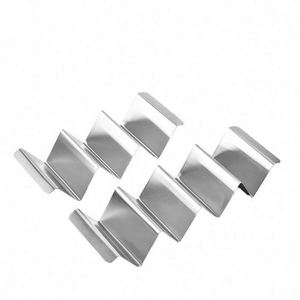 2/3 Pack W Shaped Stainless Steel Taco Stand Rack Mexican Taco Holder - Product Image 5