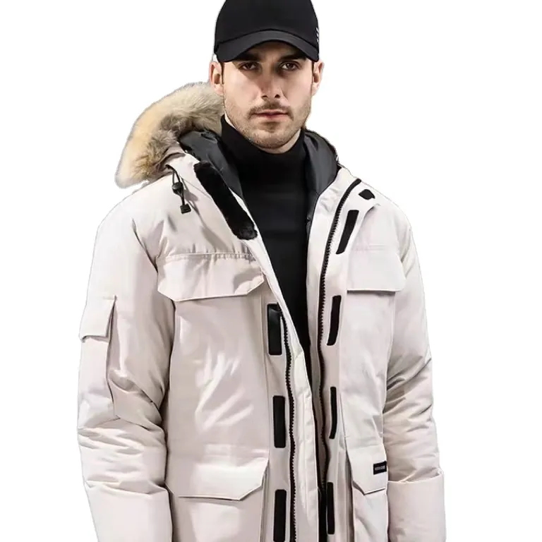 2022 Wholesale urban down jacket men's hooded winter outdoor men's and women's mid-length loose unisex thickened coat