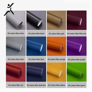 2D 3D 4D 5D Film de Protection intérieure autocollant de voiture auto-adhésif sans bulle mat PVC brillant Fiber de carbone vinyle - Product Image 3