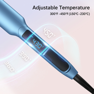 Hot Sale Haar glätter Keramik beschichtung Flacheisen 100-240V Spannung LED Salon Keramik Dampf Styler Haar Flacheisen Zauberstab - Product Image 4