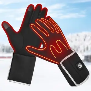 Snowdeer 12 Volt 5000mAh Electric Heated Glove Liners USB Full Finger Driving Rechargeable Heated Gloves for Kids Women Men